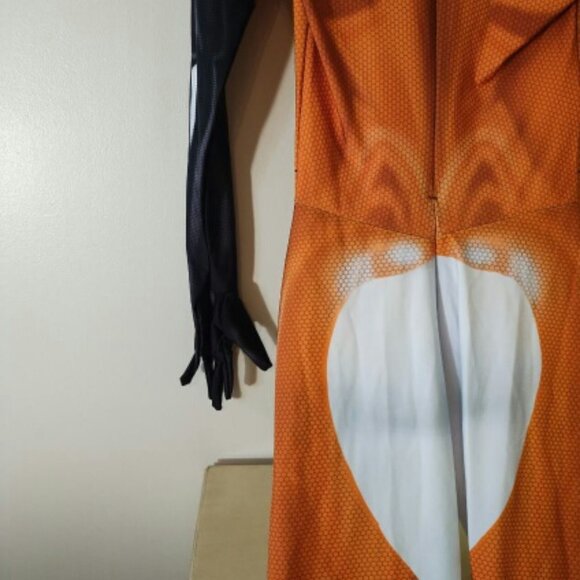 Stylish Orange and Black Jumpsuit - Picture 5 of 7